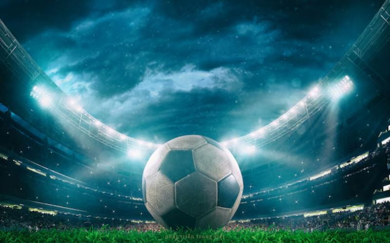 Background sân bóng đá 3D